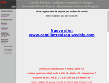 Tablet Screenshot of camillotrevisan.it